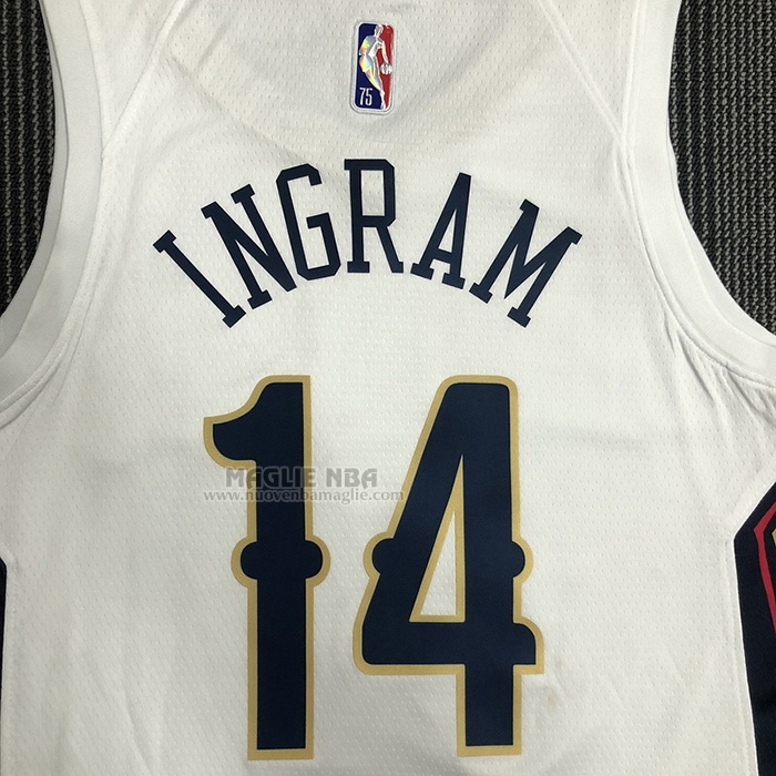 Maglia
 Brandon Ingram NO 14 New Orleans Pelicans Association Bianco
